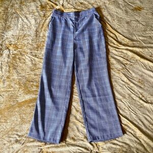 Plaid Collegiate Straight Leg Dress Pants